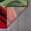 Susan Contemporary Abstract Area Rug, Multi-Color, 2'7'' X 7'3''