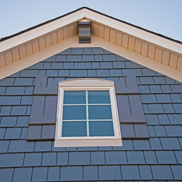 Decorative corbel and custom plank shutters