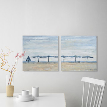 Sunny Day at the Beach Diptych