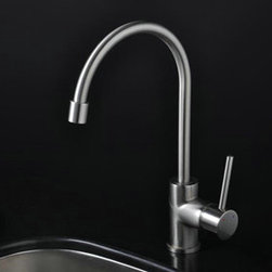 Nickel Brushed Single Handle Kitchen Tap (T1703S) - Kitchen Faucets