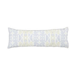 Pale Blue and Gold Body Pillow - Decorative Pillows