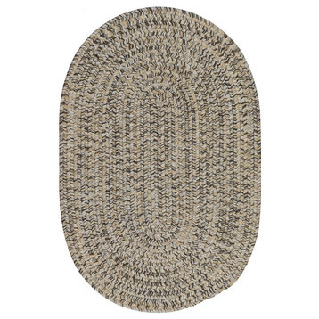 Colonial Mills Rug Laffite Tweed Gray Oval, 10x14