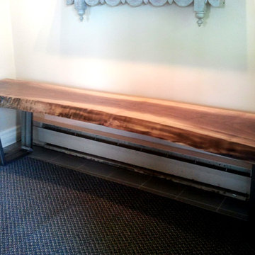 Live Edge Black Walnut Bench
