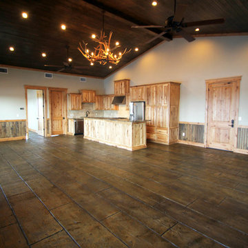 Concrete Flooring - Rustic Wood Plank pattern