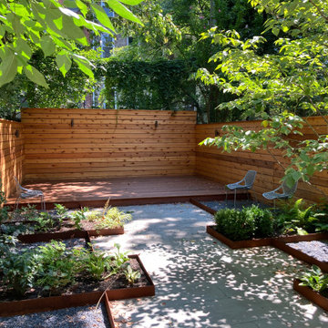 Angular Corten Steel Garden