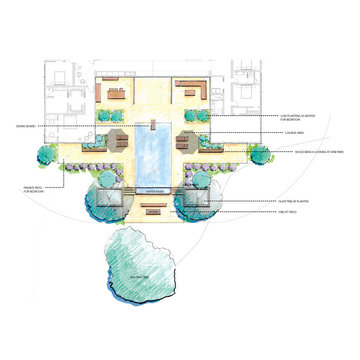 Pool layout in Napa