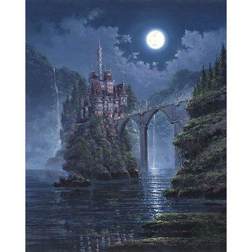 Disney Fine Art Siege On Beast Castle by Rodel Gonzalez, Gallery Wrapped Giclee