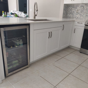Contemporary Kitchen Remodel Done With Removing a Wall