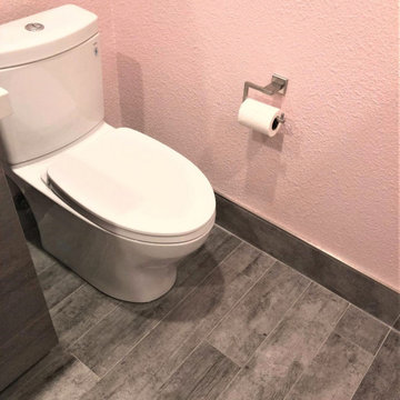 Gray and Marble Bathroom Remodel -  San Jose