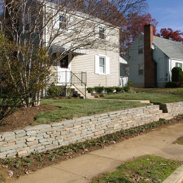 Stone walls and paths