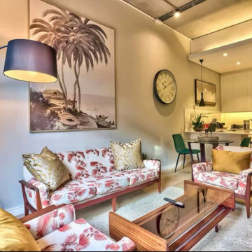 The New Build Tropical Mid-Century Modern with a Touch of Retro Open Plan Living