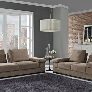 Creative Furniture Capri Living Room Set in Mocha