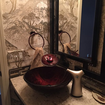 Japanese Inspired Powder Bathroom