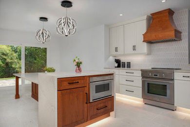 Example of a minimalist kitchen design in Tampa