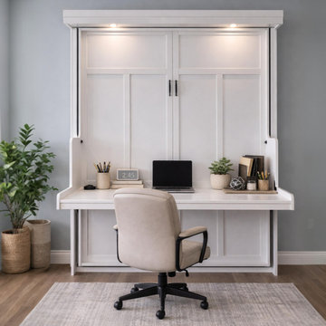 Space Saving Desk and Bed in One