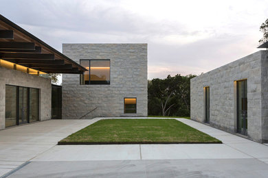 Inspiration for a modern exterior home remodel in Austin