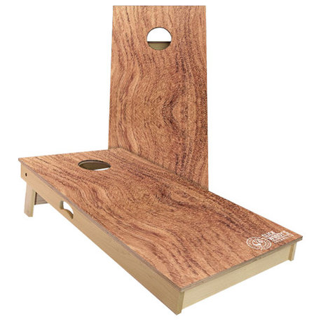 African Rosewood Regulation Cornhole Board Set, Includes 8 Bags