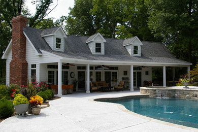 Des Peres residential addition and poolhouse