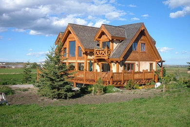 Inspiration for a country exterior in Calgary.