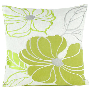 Tropics Decorative Pillow, Lime Green