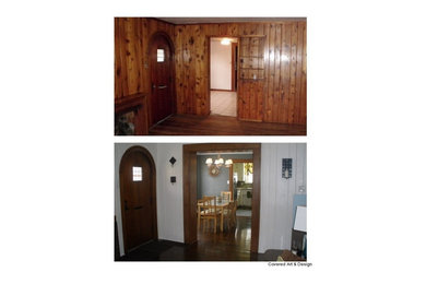Example of an eclectic home design design in Indianapolis