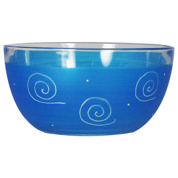 Frosted Curl Turquoise 6" Bowl