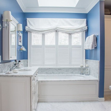 Blue & White Master Bath