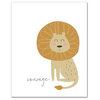 Courage Lion 16x20 Canvas Wall Art