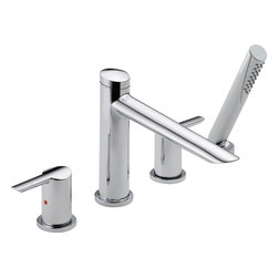 Delta Compel&reg; Roman Tub w/ Hand Shower Trim - Tub And Shower Faucet Sets
