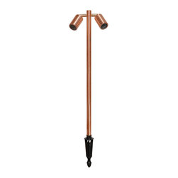 Pole Light Twin 10 LED Multiple Finishes - Path Lights