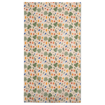 Floral Summer Palms 58x102 Tablecloth