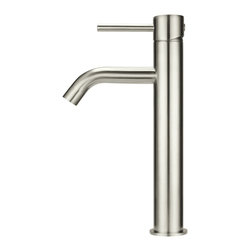 MEIR BRUSHED NICKEL PICCOLA TALL BASIN MIXER TAP - Bathroom Taps and Shower Heads