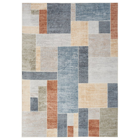 Nourison Astra Machine Washable 8' x 10' Multicolor   Area Rug