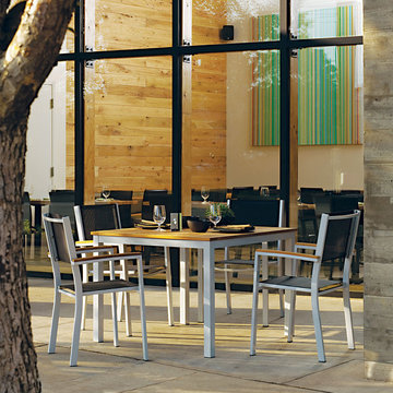 Outdoor Patio Dining Table (39" Natural Tekwood)