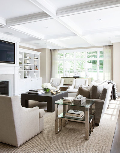 Transitional Living Room by Tiffany Eastman Interiors, LLC