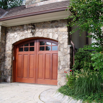 Spanish Cedar woodern Carriage style garage door
