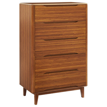 Currant Five Drawer Chest, Amber