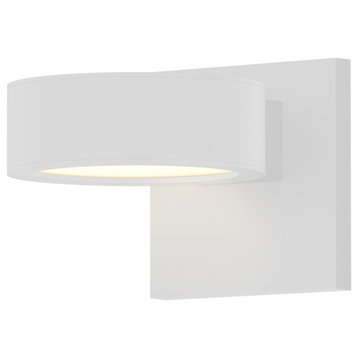 Reals Sconce Plate Lens and Plate Cap, White Lens, Textured White