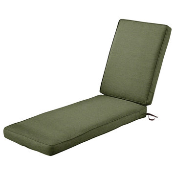 Patio Chaise Lounge Cushion, Heather Fern Green, 72"x21"x3"