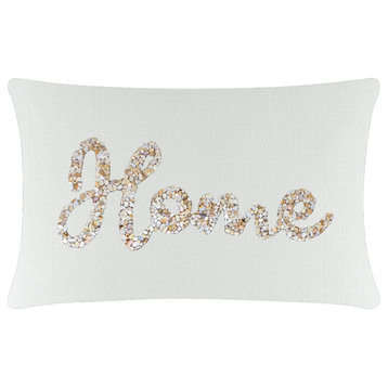 Sparkles Home Shell Home Pillow - 14x20" - White