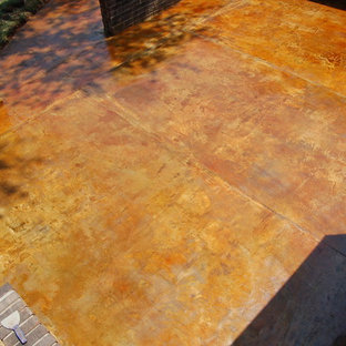 Acid Stain Concrete Patio Ideas Houzz