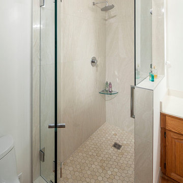 Frameless Shower Enclosure.