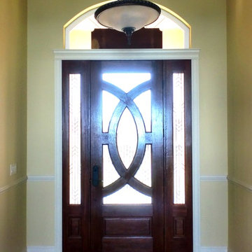 Wood front door with character