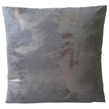 Faux Elephant Pillow, Gray, Brown, 20"x20"