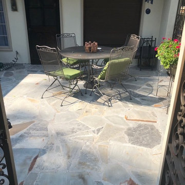 Flagstone Patio Re-build and Drainage