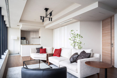 Living room - modern living room idea in Tokyo