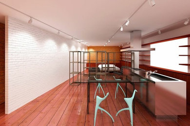 This is an example of a contemporary kitchen in Osaka.