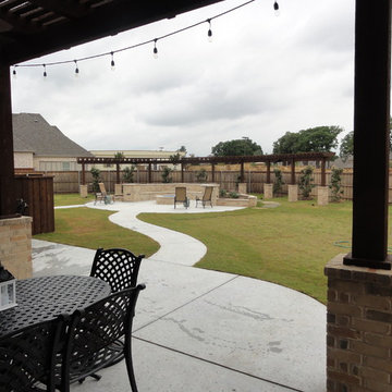 firepit and fireplace
