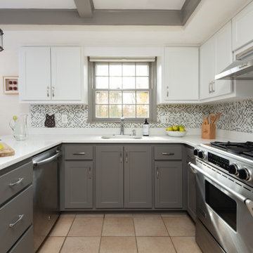 Grey & White Kitchen Remodel