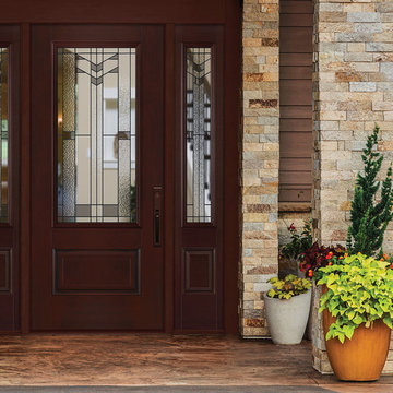 Masonite Belleville Mahogany Textured Entry Door